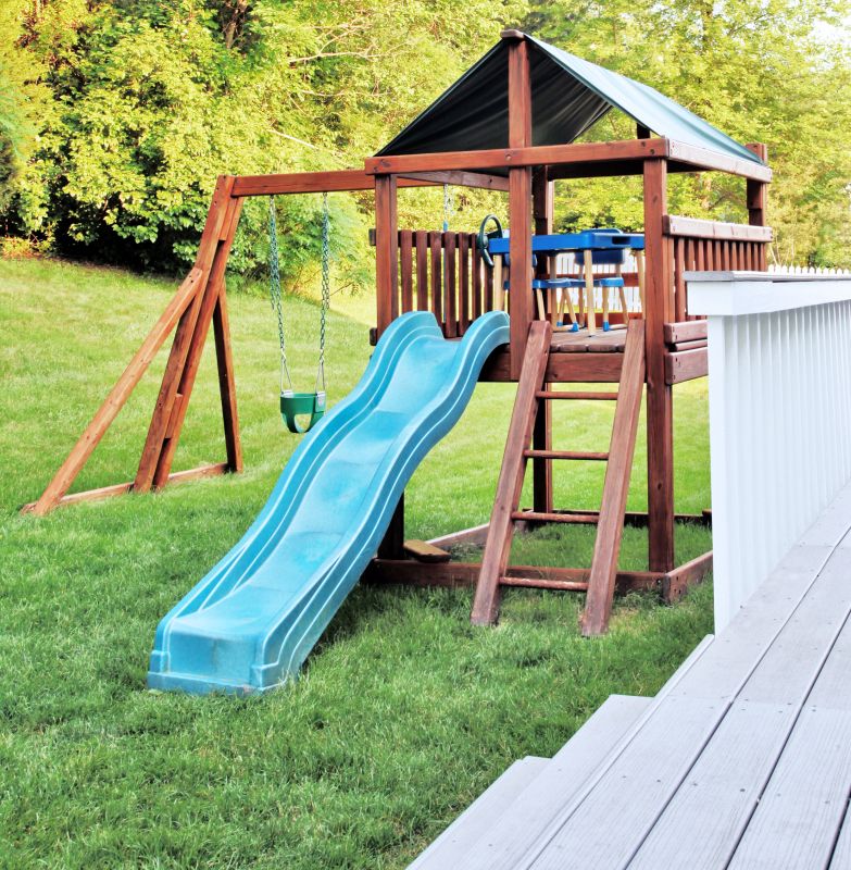Wooden Swing Set Installation in Arvada, CO